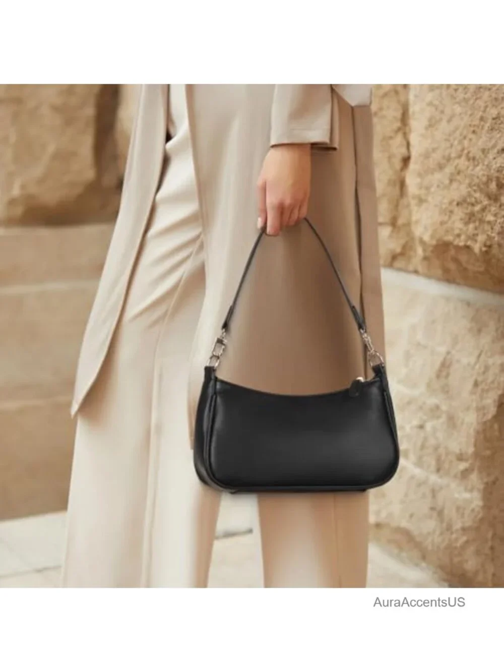 Vegan Leather Crossbody Hobo Bag Clutch Tote Shoulder Purse